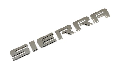 1PC CHROME SIERRA REPLACEMENT FOR GMC REAR TAILGATE LIFTGATE EMBLEM BADGE DECAL