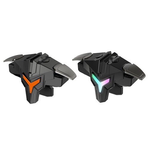 1/2pcs RGB/Mechanical 4 Finger Mobile Gaming Trigger for PUBG for Mobiles Phones - Foto 1 di 18