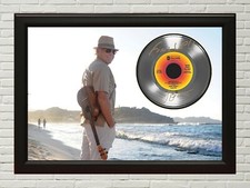 Jimmy Buffett Margaritaville Poster Art Wood Framed 45 Platinum Record Display