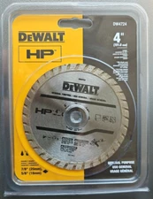 DeWALT 4" Turbo Diamond Blade High Performance General Purpose (DW4724) - Sealed