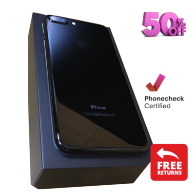 Apple iPhone 7 Plus 32GB 128GB GSM Unlocked Verizon iOS Jet Black/Silver Good 