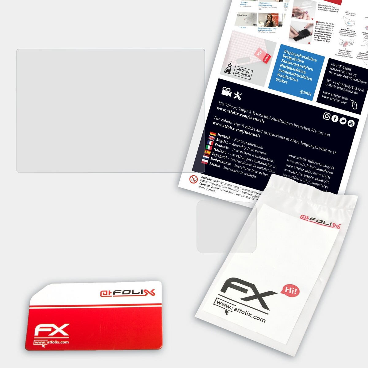 atFoliX 3x Film Protection d'écran pour Ricoh Pentax K-70 mat