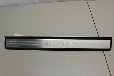 04-08 Acura TL PASSENGER SIDE RIGHT FRONT DOOR SILL TRIM PLATE PANEL BLACK OEM