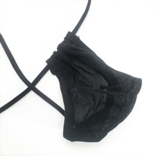 K3450 K345 Mens Micro G-String Thong Contoured Pouch Underwear Semi C-thru Mesh