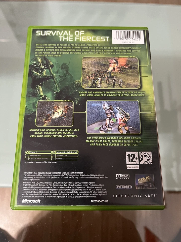 Aliens Vs Predator Extinction Xbox PAL Complete Excellent Christmas Gift - Image 4 of 4