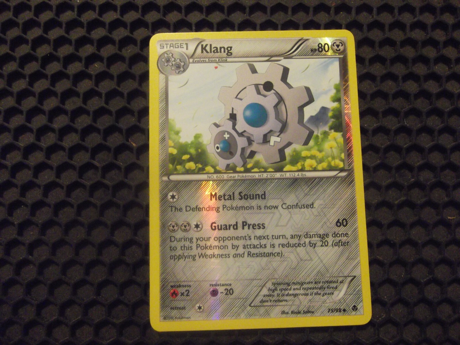 Pokemon Card Reverse Holo Klang 75/98 BW Emerging Powers NM/LP 2011