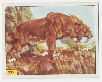 70er Jahre Figur Panini Prehistoric Animals Album Sticker 295 Edizioni Panini Gut