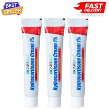 Hydrocortisone cream 1, 3oz Tube (Pack of 3), Maximum Strength Anti-Itch Cream