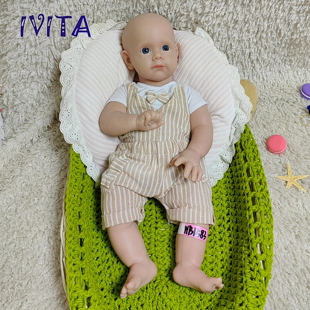 IVITA 21 Vivid Soft Silicone Reborn Baby Boy 9.24lbs Doll Kids Xmas Gift Toy