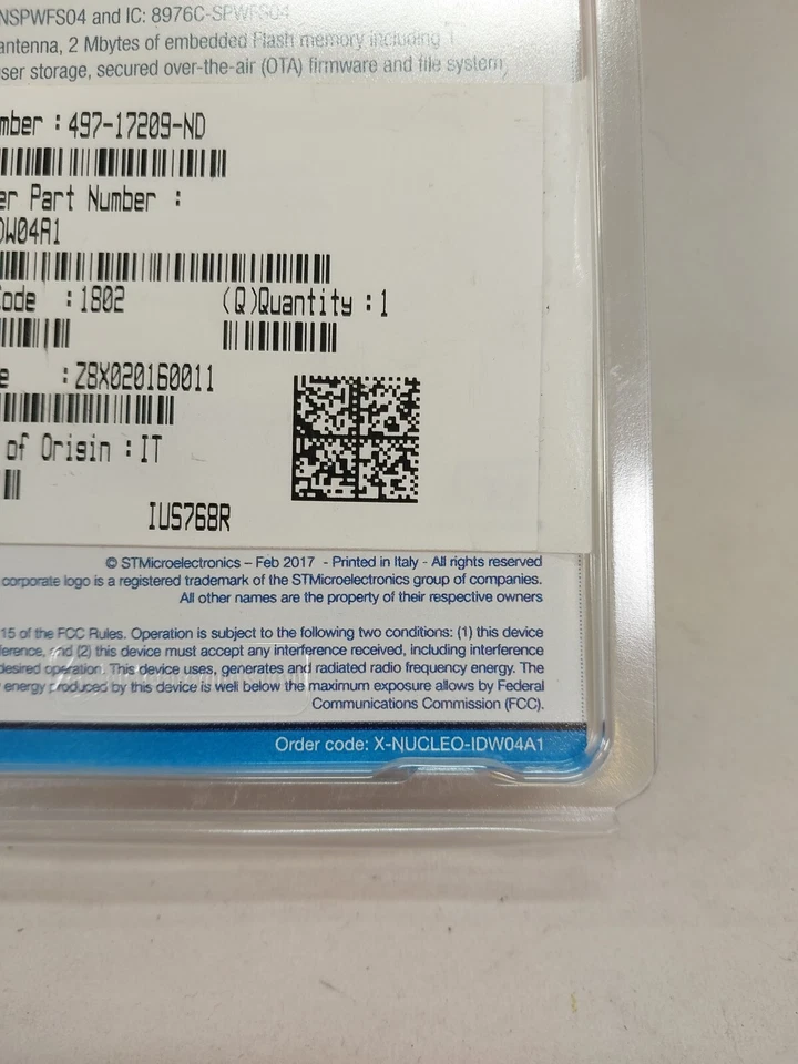 X-NUCLEO-IDW04A1 | Placa de expansión WiFi | Antena SMD | STM32 Nucleo | Arduino Foto 3 de 4