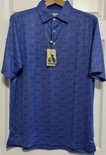 Donald Ross Men's Golf Polo Shirt, Small, Atlantic/Juniper, New with Tags
