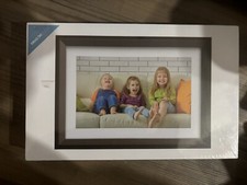 Dragon Touch Classic 10 Digital Photo Frame - Choco Brown, 10.1 NEW