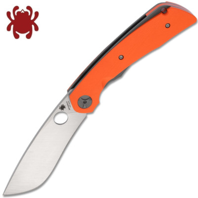 Spyderco Subvert Nati Amor S30V Satin Plain Blade Orange G10 Handles C239GPOR