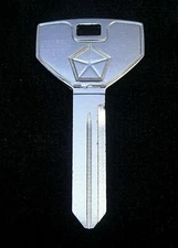 Y154 1990-1992 MOPAR KEY BLANK Chrysler Plymouth Dodge JEEP PENTASTAR Logo NOS