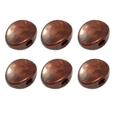 6 Stück Universal Gitarre Maschinenkopf Oval Tasten Stimmschlüssel