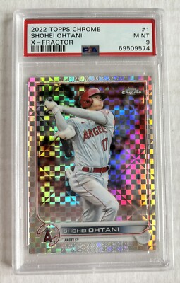 SHOHEI OHTANI 2022 Topps Chrome #1 X-Fractor PSA 9 MINT Low Pop | eBay