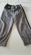 Boys Jordan JUMPMAN 23 Track Pants PEWTER Gray Size 4 POCKETS ELASTIC WAIST