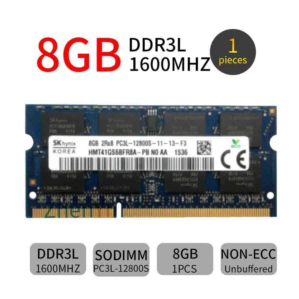 For SKHynix 32GB 16GB 8GB PC3L-12800S DDR3L 1600Mhz 204Pin Laptop Memory LOT UK - Image 4 of 4