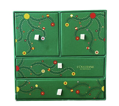 L Occitane Luxury Beauty Christmas Advent Calendar Drawer Box Empty