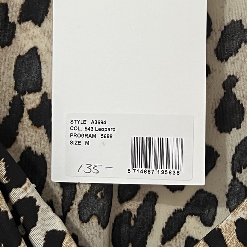 GANNI Animal Print Long Sleeve Bodysuit Size M NWT - Picture 6 of 8