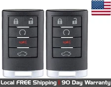 2x New Replacement Key Fob for Select Cadillac Vehicles *CHECK FITMENTS* 315 MHz