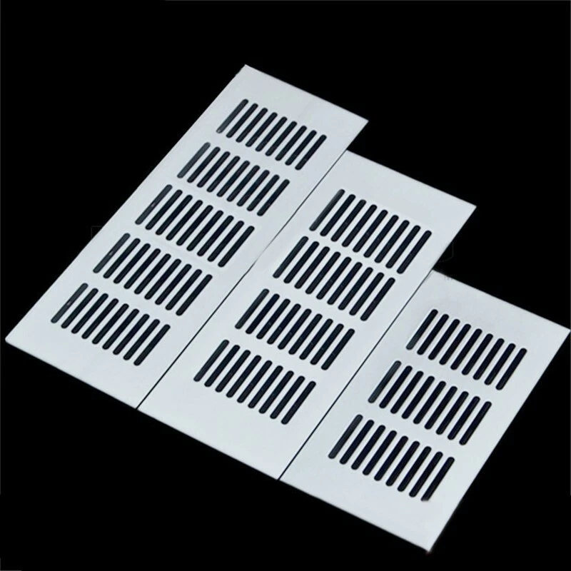 Aluminium Lüftungsgitter Stegblech Lüftung Gitter Belüftung Lochblech Silber