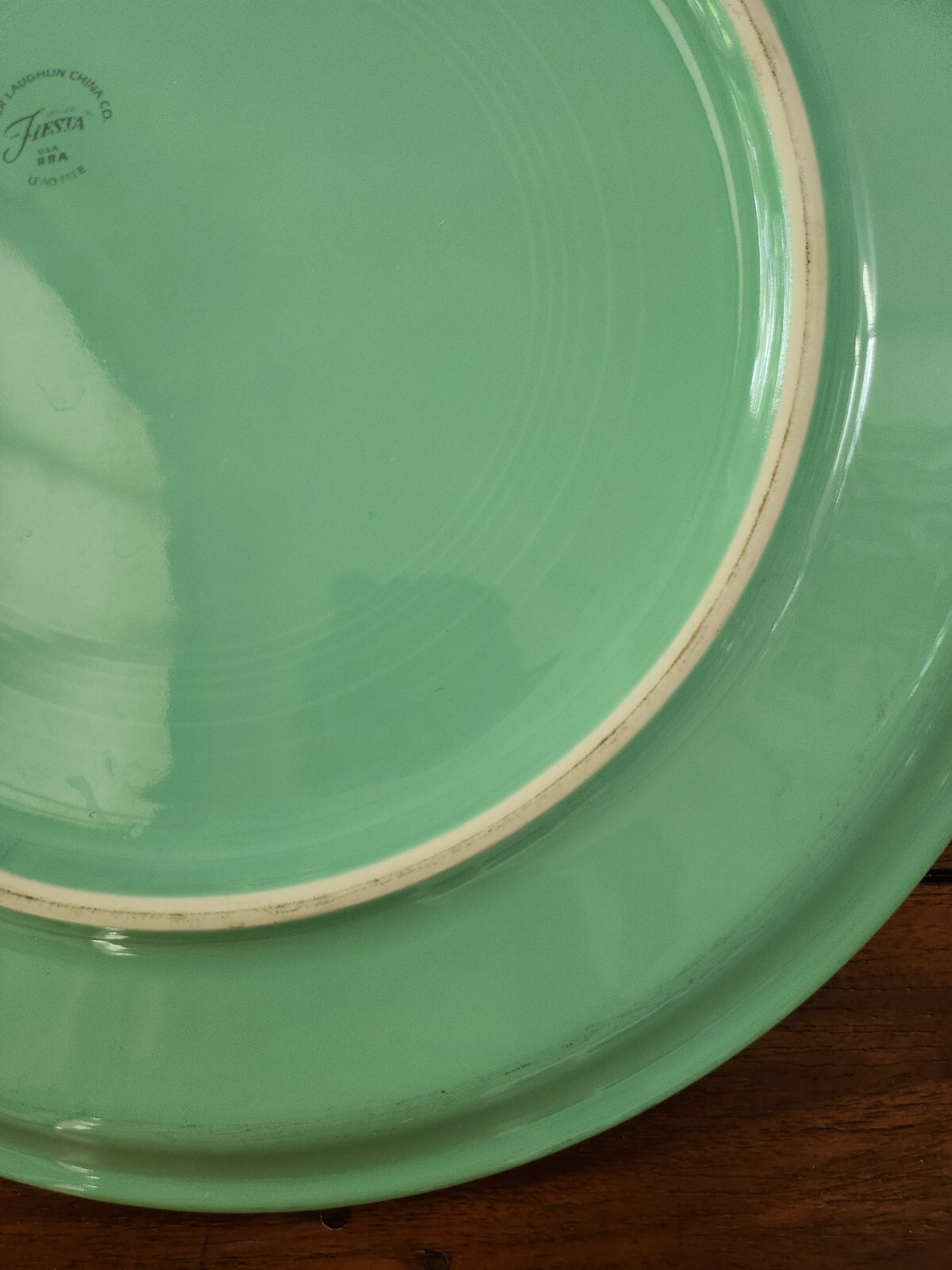 Fiesta Large Serving Platter Tray Round Ceramic Turquoise 14.5" eBay