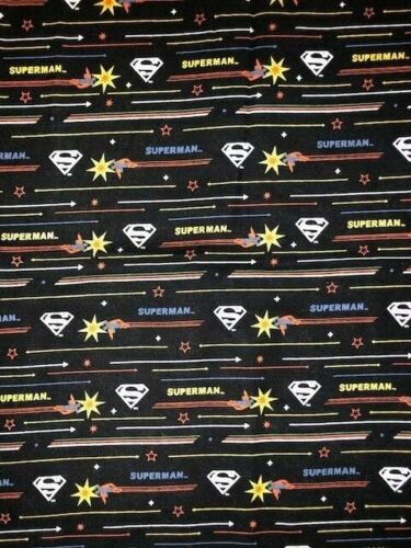  DC Comics Retro Action 'Superman' 100% bawełna tkanina 1/4 jarda 9" x 44" - Zdjęcie 1 z 2
