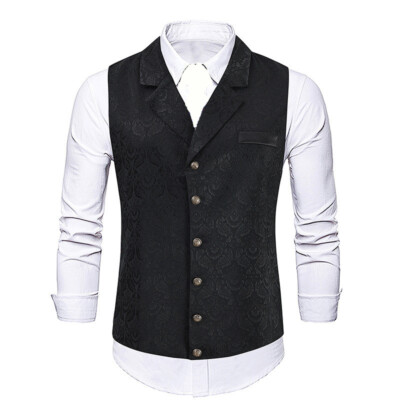 Chaleco victoriano de jacquard para hombre Traje de caballero