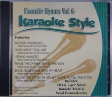 Favorite Hymns Volume 6 Christian Karaoke Style NEW CD G Daywind 6 Songs