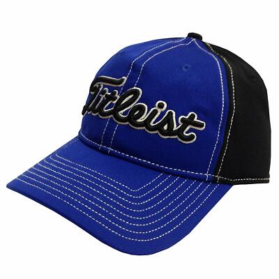 NEW TITLEIST Men's Tour Performance Pique Adjustable Golf Hat-Royal Blue/Black