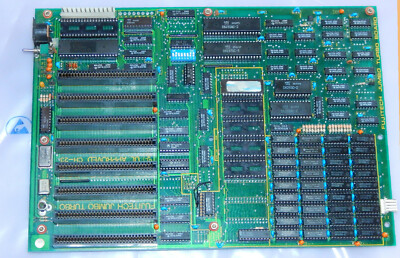 Intel 8088 4,77 / 8 MHz 640kB 8x XT 8 Bit XT Mainboard Fujitech Jumbo Turbo PCB