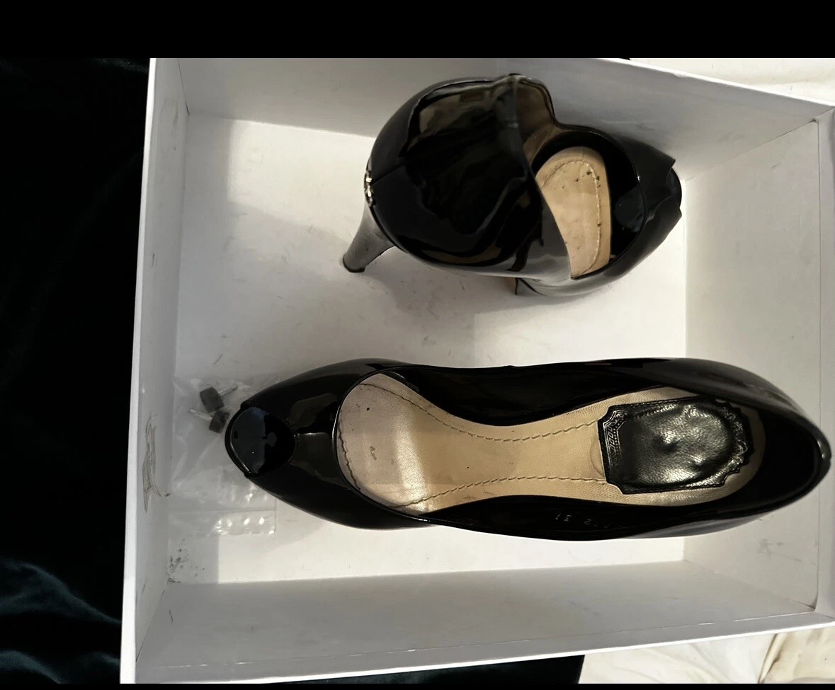 Pompe bout Miss Dior Patent Peep 37
