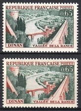 FRANCE STAMP TIMBRE YVERT N° 1315b " DINAN 65c VARIETE COULEUR " NEUF xx LUXE