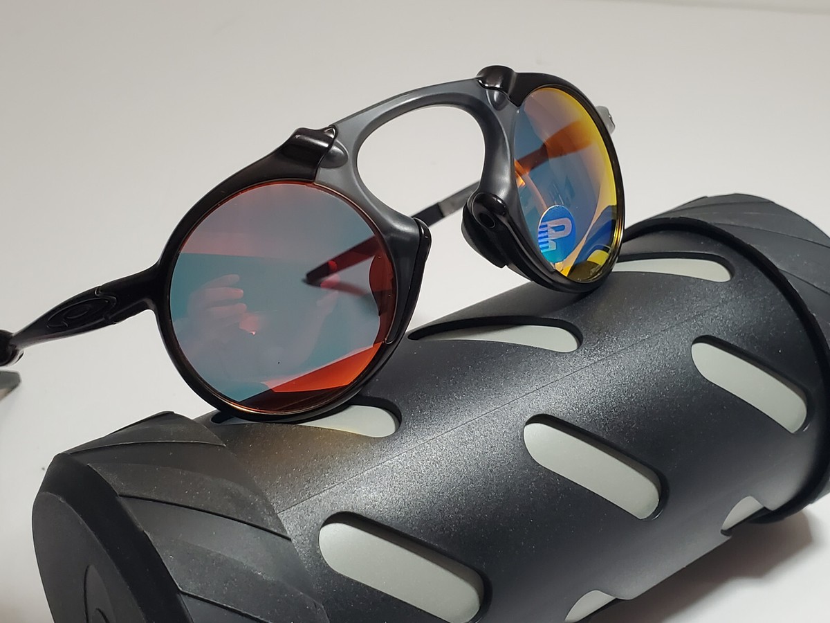 Oakley Madman Dark Carbon w/ Ruby Iridium Polarized | eBay