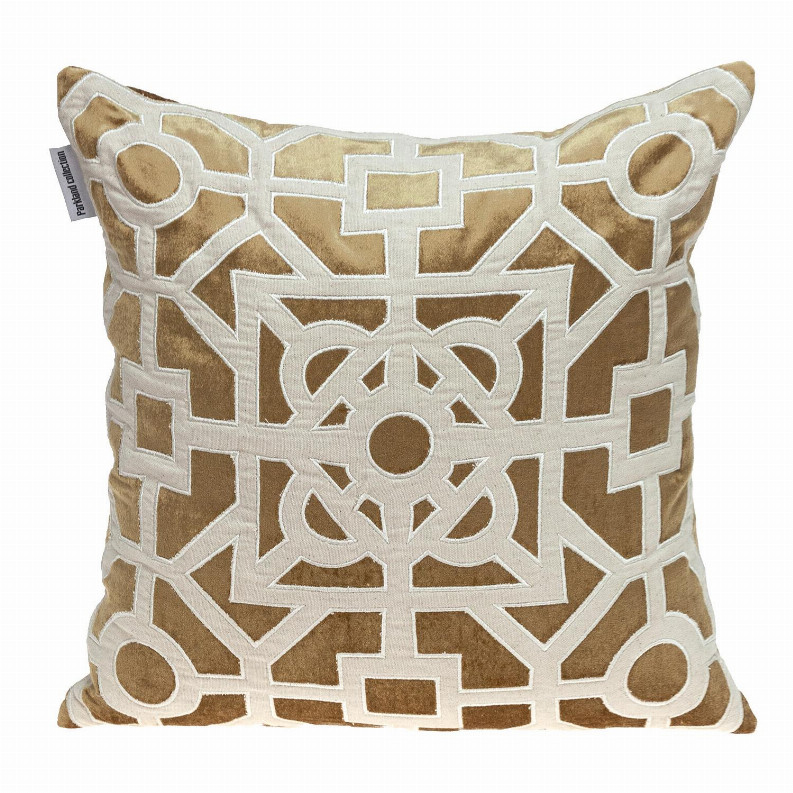 Подушка Parkland Collection Hazel Transitional Throw Pillow Золотая 18 x 18
