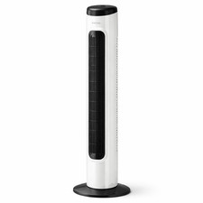 Image of 32" Oscillating Tower Fan 3 Speed Silent Standing Fan 50W White Black Remote