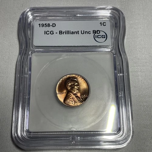 1958-D Lincoln Wheat Cent UNC RD ICG🔥