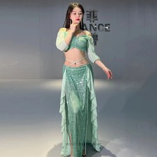 Comfortable Mesh Material for Autumn and Winter ,Performance Belly Dance