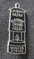 South Wales NUM Blaenant Lodge Colliery Mining Miners Badge 1984 Miners Strike