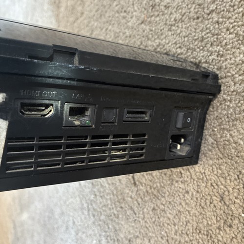 Ps3 Rear Output PS3 Console Broken As-is RLOD +GTA IV- CECHG01 Sony Playstation 3 ...