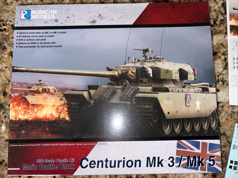 rubicon models 1/56 Centurion Mk 3/Mk 5 Main Battle Tank New In Box