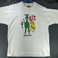Vintage Screen Stars Best Shirt Graphic Funny Single Stitch I Said Sit Arizona