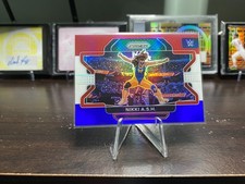 2022 Panini Prizm WWE Red White & Blue Prizm Nikki A.S.H.  #38