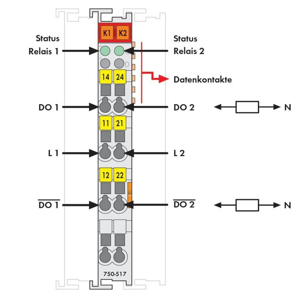 Module API WAGO 750-517 pour armoire électrique industrielle - 2