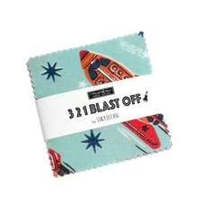 Moda - 321 Blast Off Mini Charm Pack by Stacy Iest Hsu 42 pcs