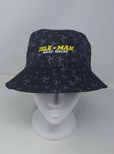 ISLE OF MAN TT ROAD RACES THREE LEGS BUCKET HAT ONE SIZE