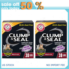 2XArm Hammer Clump Seal Multi-Cat Complete Odor Sealing Clumping Cat Litter,38lb