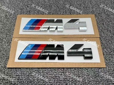M Performance Competition Black Silver Replacement Rear Emblem Badge For M4