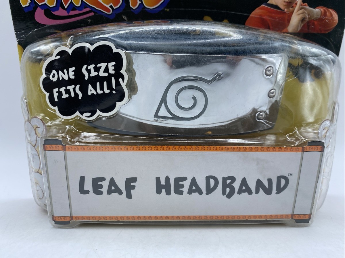 RARE 2006 MATTEL SHONEN JUMP NARUTO LEAF HEADBAND, NOS, SEALED (B